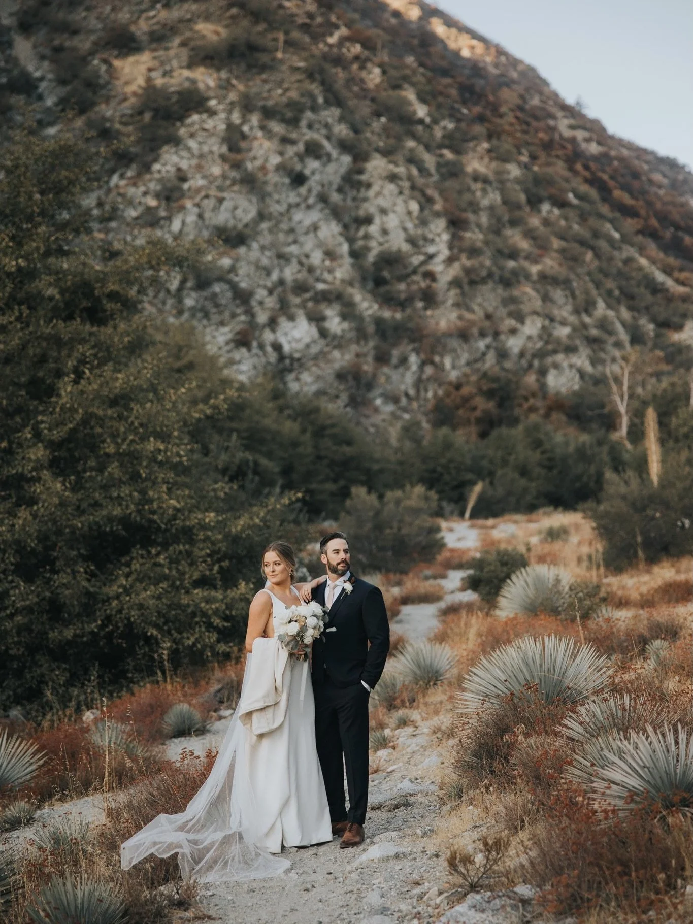 Wonderful day for a wedding up in Mt. Baldy ✨