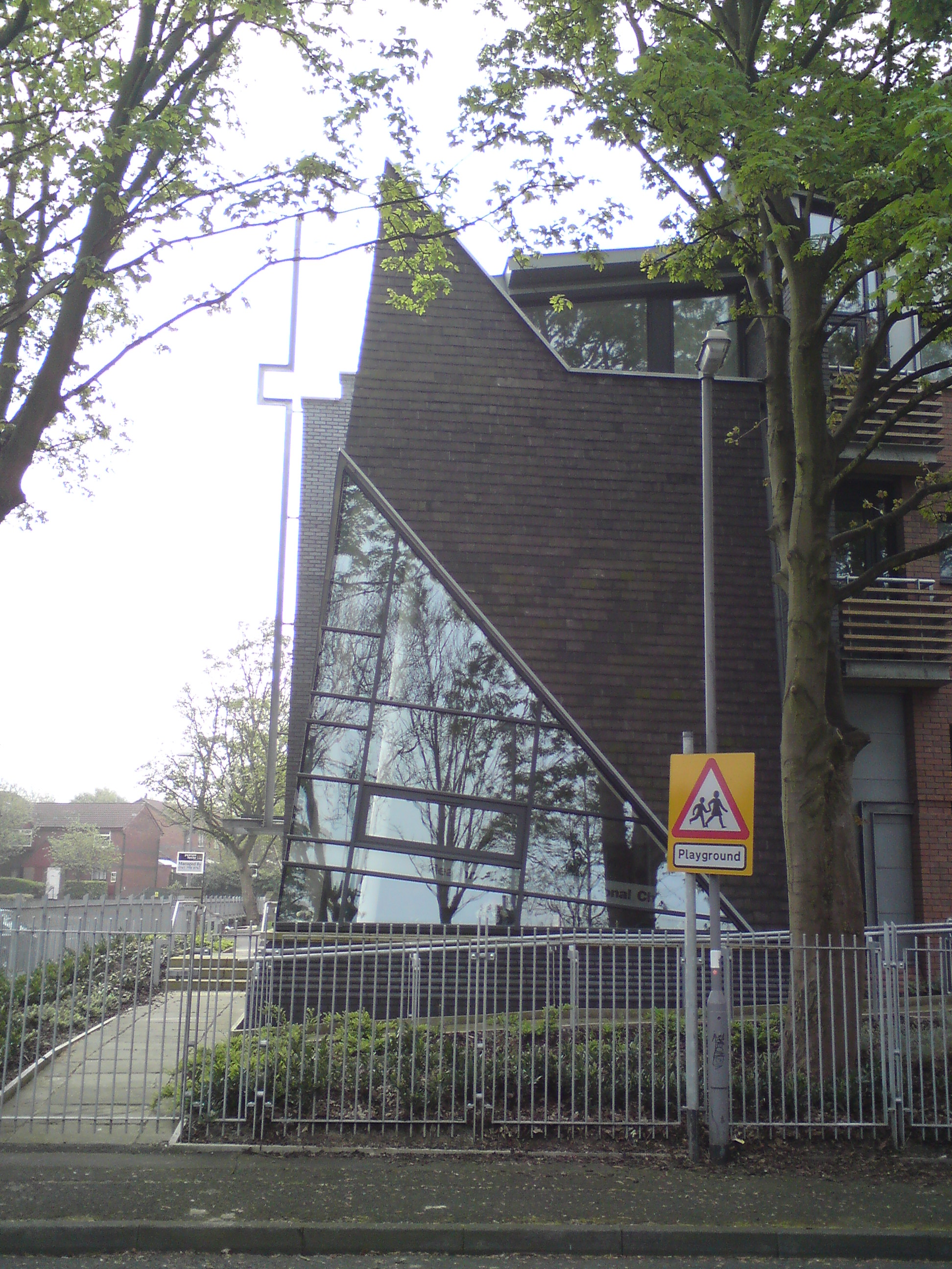  Heaton St - Newbuild - façade to new church @ Ground floor level 
