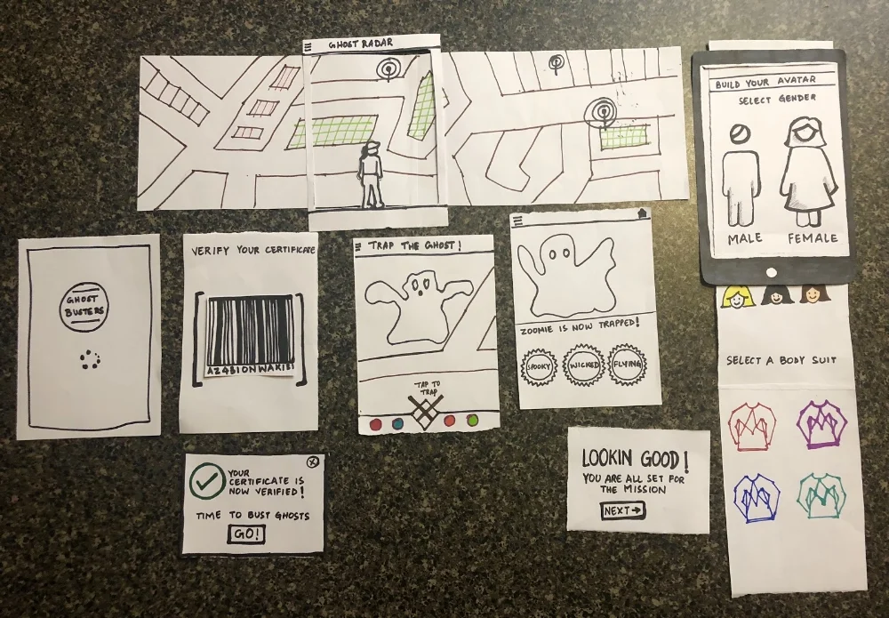 Fig. 3: Paper Prototype