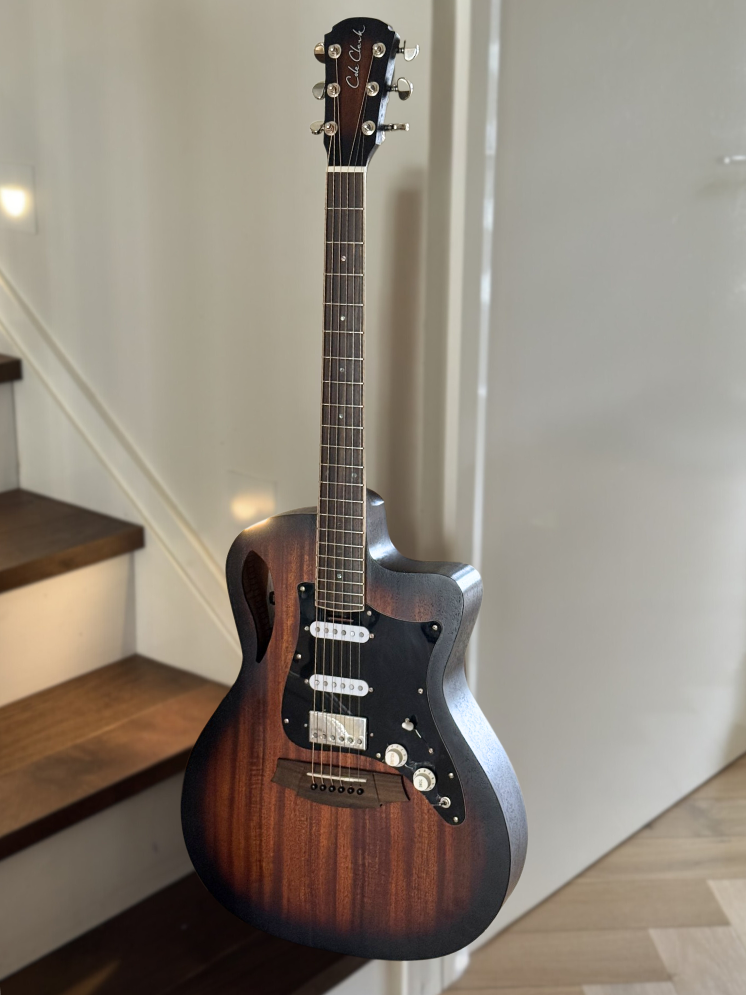 Cole Clark True Hybrid - my main axe for all acoustic gigs.