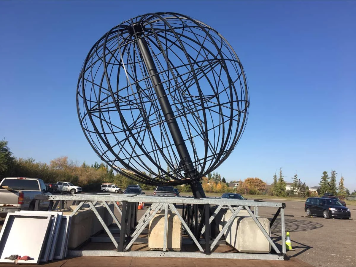 Creating a Giant Rotating Illuminated Globe