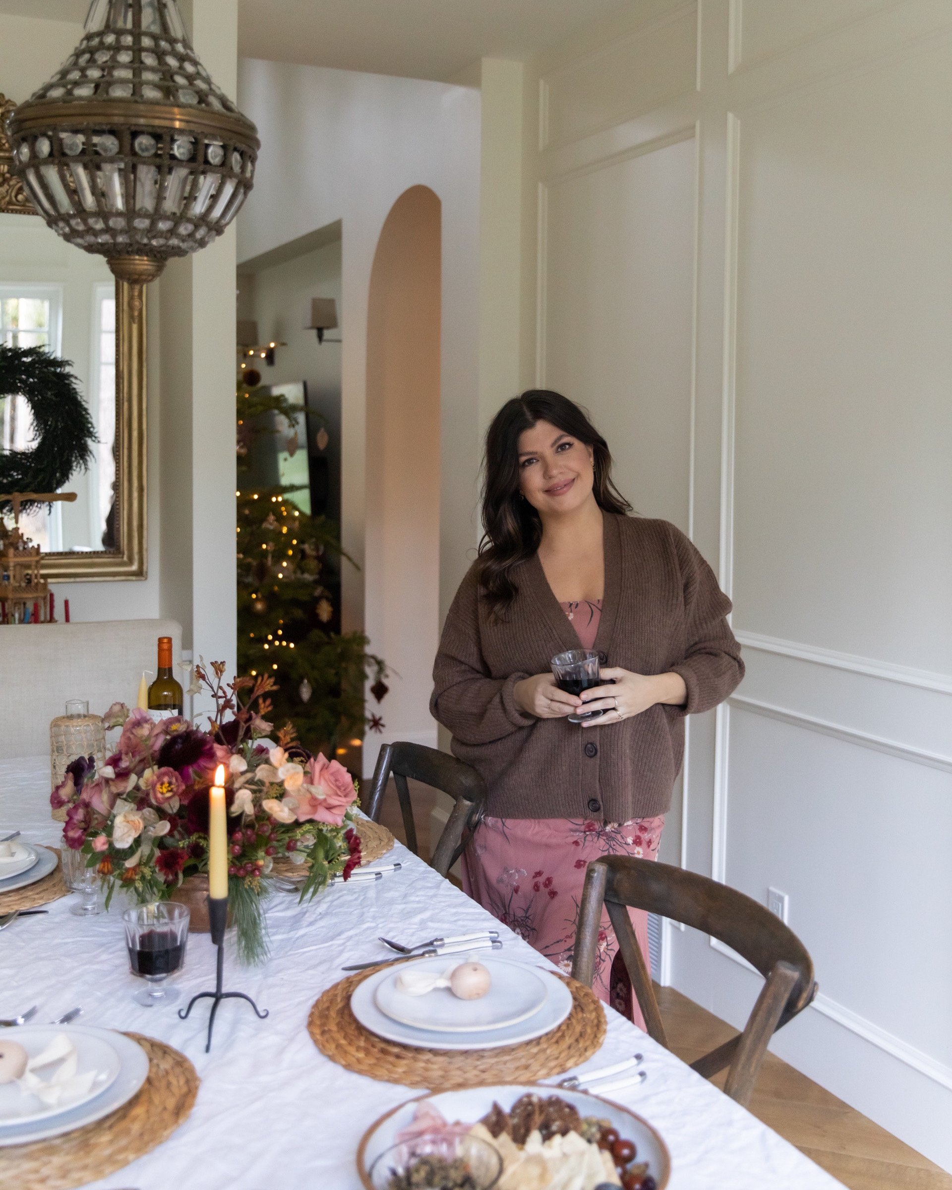 Holiday Tablescape with Sandhill Wines