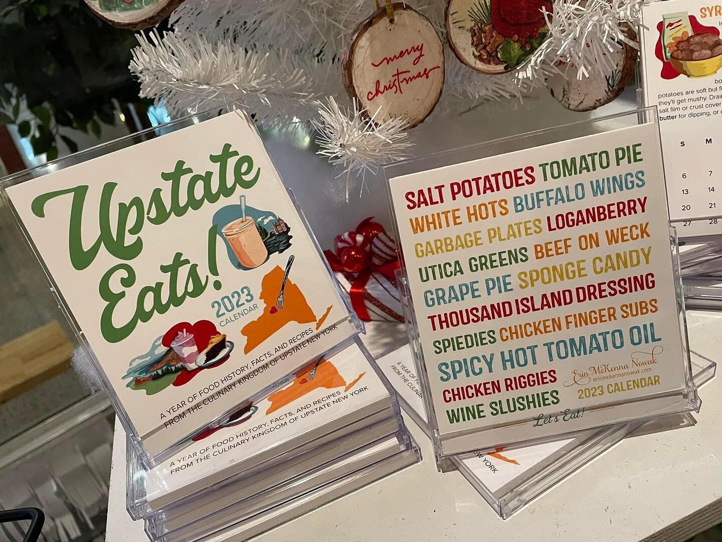 NEW item alert 🚨 

@illustratorerin Upstate Eats 2023 Desk Calendars are stocked at Wildflowers Armory and are filled with illustrations, food history, facts, and recipes from the culinary kingdom of upstate New York. $19.50 each and perfect for the