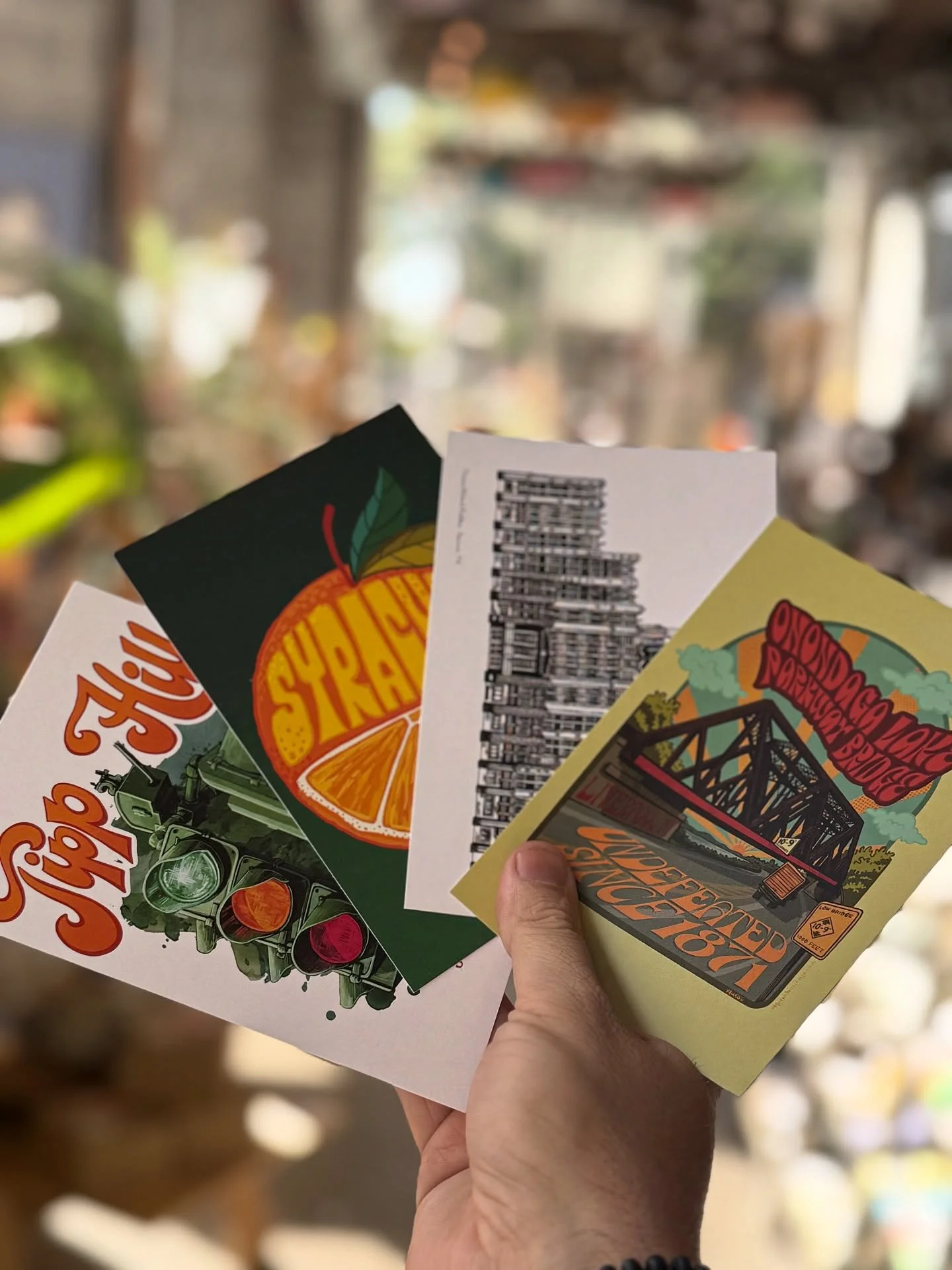 New item alert 🚨 

Syracuse themed Postcards by @retro.sorrento