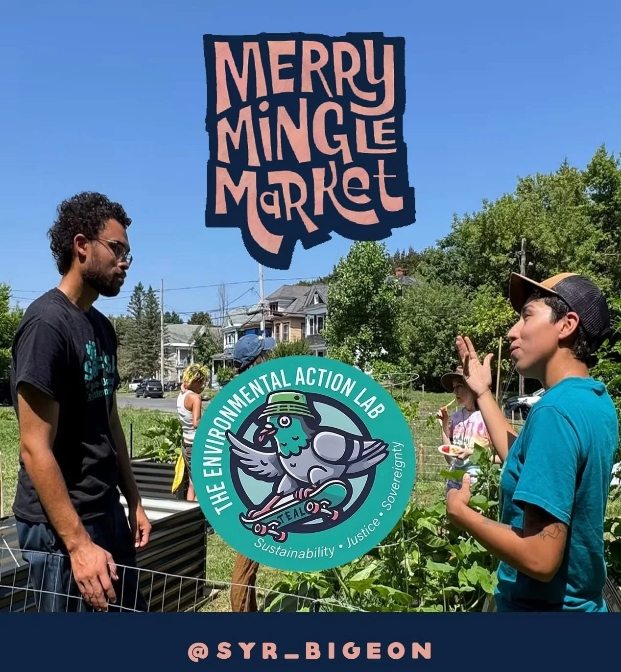 VENDOR SPOTLIGHT ✨ 

@syr_bigeon - The Environmental Action Lab

The Environmental Action Lab is driven by a team of educators, environmentalists, and community activists dedicated to reconnecting people with their environment. We provide resources t