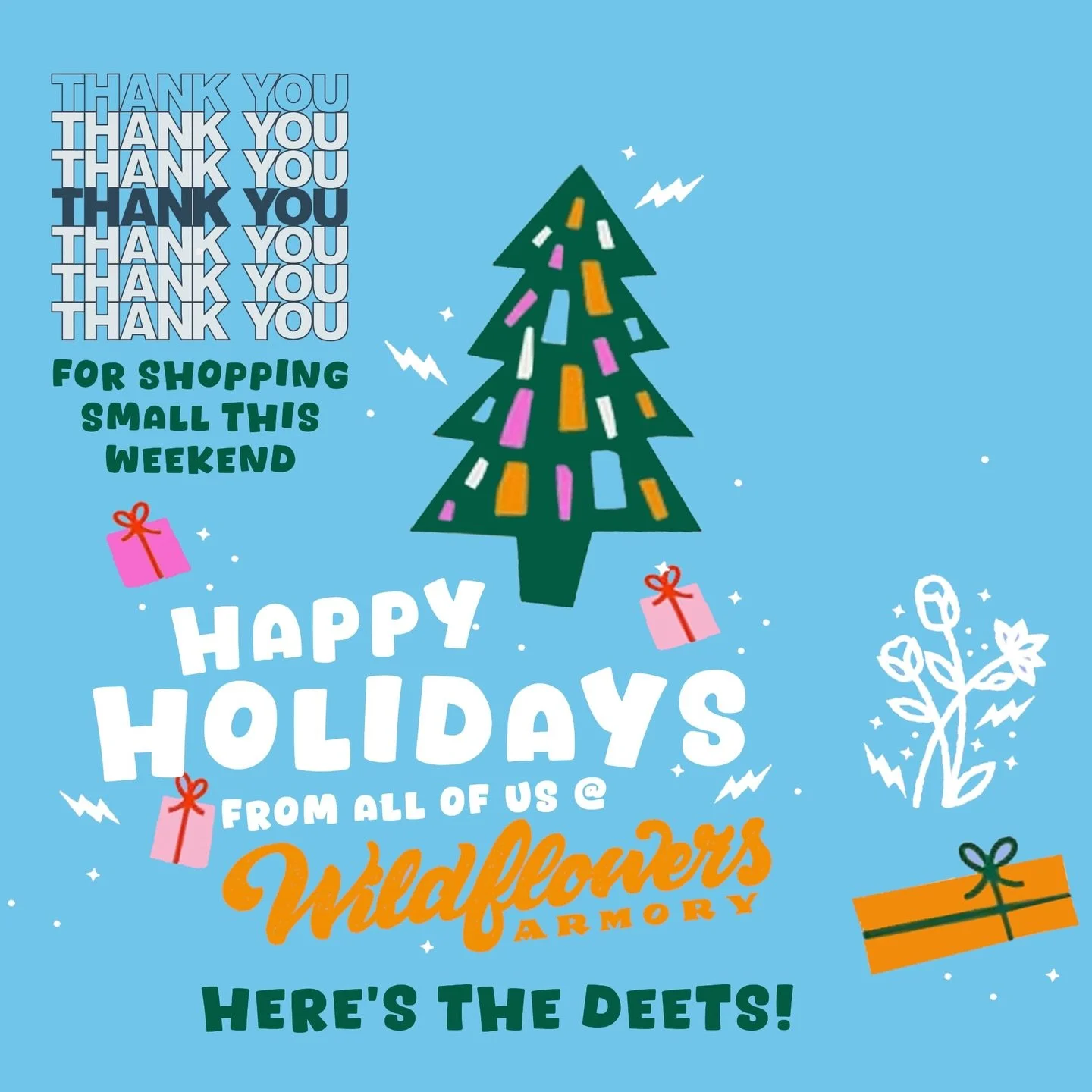 Here&rsquo;s the Deets 🌲 🛍️ ✨

We have been working hard 😓 like little elves preparing for this weekend&hellip;

Friday NOV 28th  #blackfriday 

@wildflowers_syr  open 11am - 7pm 
@mccarthy_mercantile  hosts Crafted Underground featuring local ven