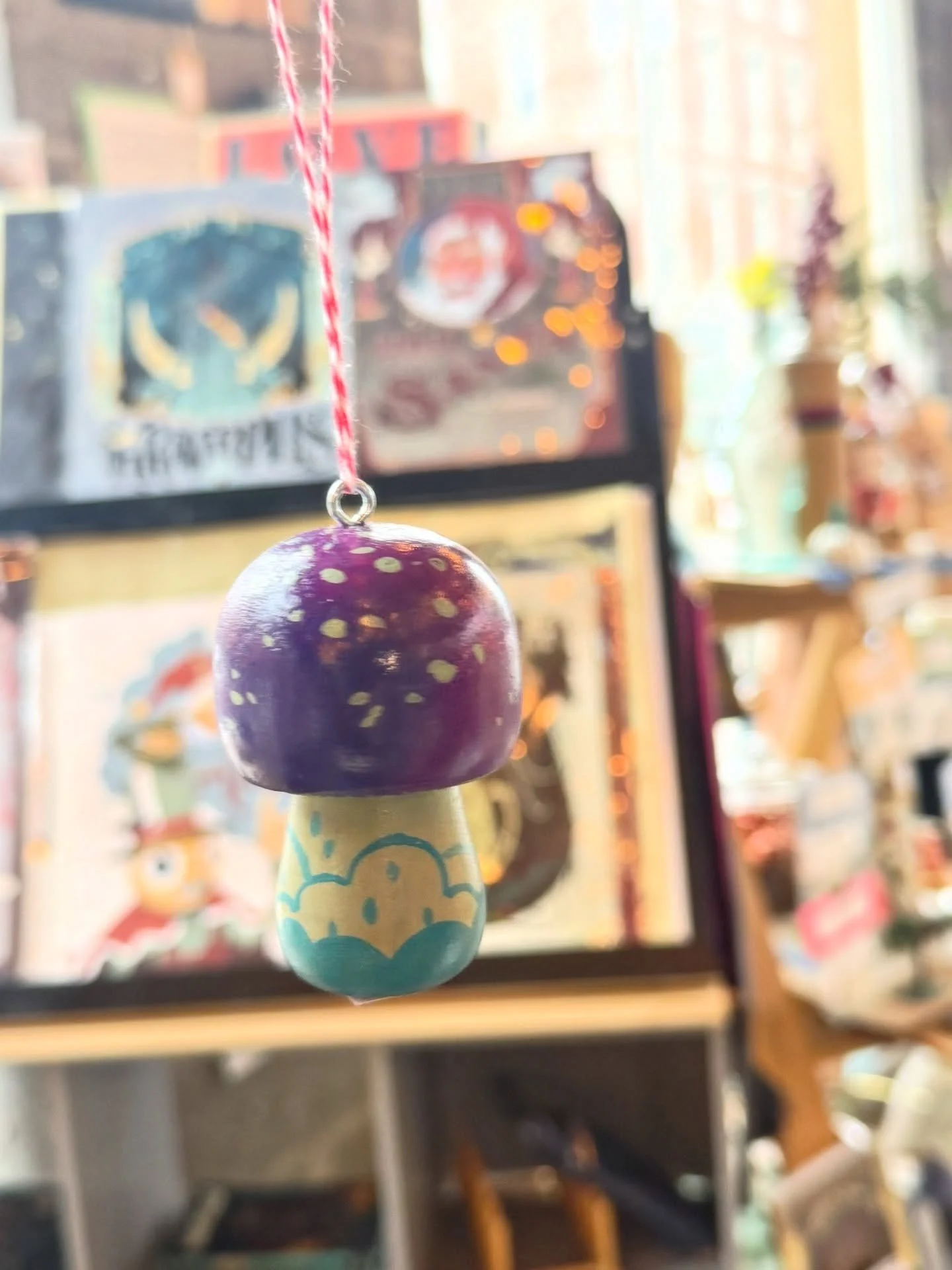 Christmas gifts made by our lil elves 

Mushroom 🍄 hand painted ornament by @cayetanovalenzuela 

Syracuse China 🧲 by @magpiesusan 

Clinton Square ice skating throw pillow ⛸️ by @illustratorerin 

Custom fabric patterned stockings by @retrosorrent