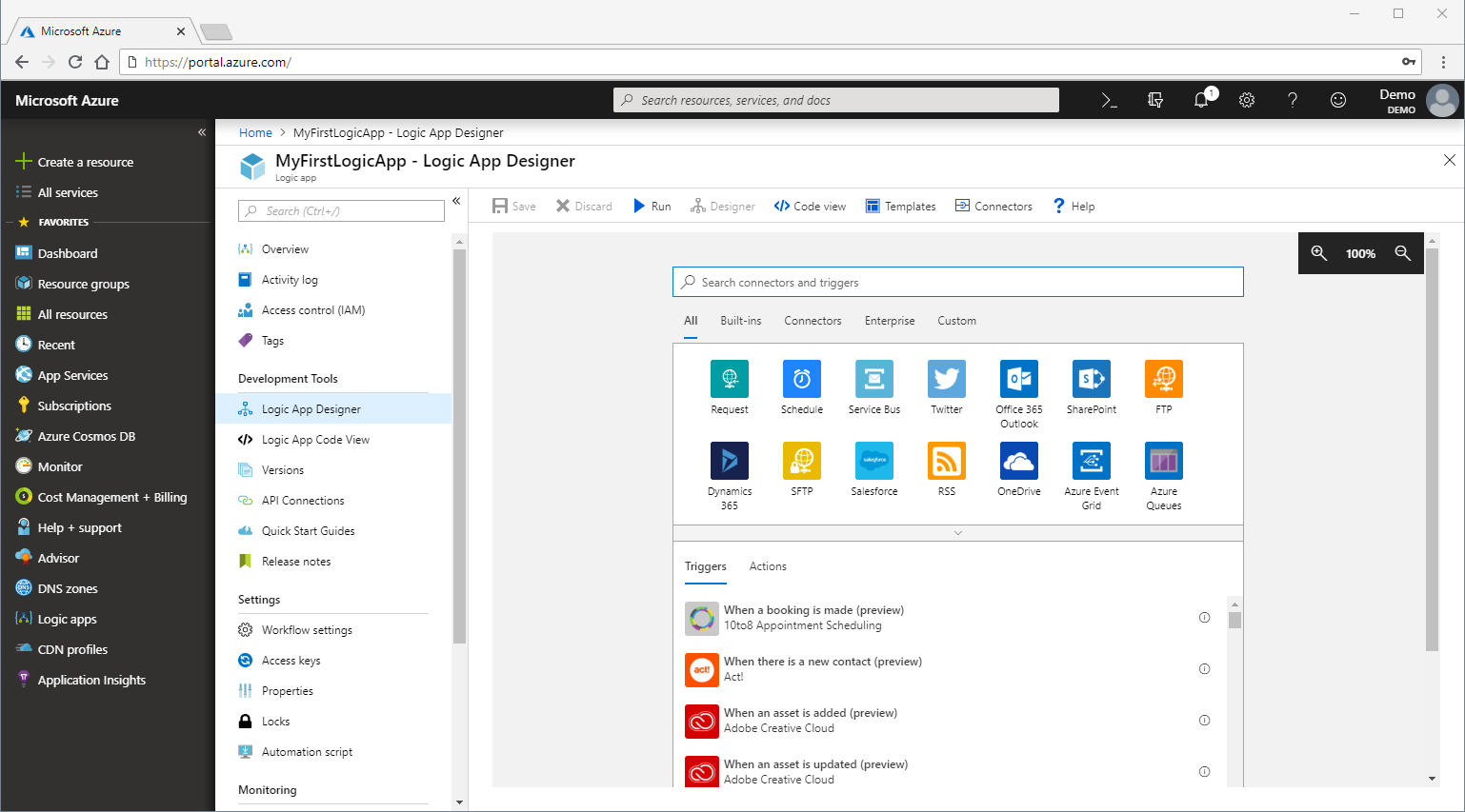 Creating Your First Logic App — Michael Greene