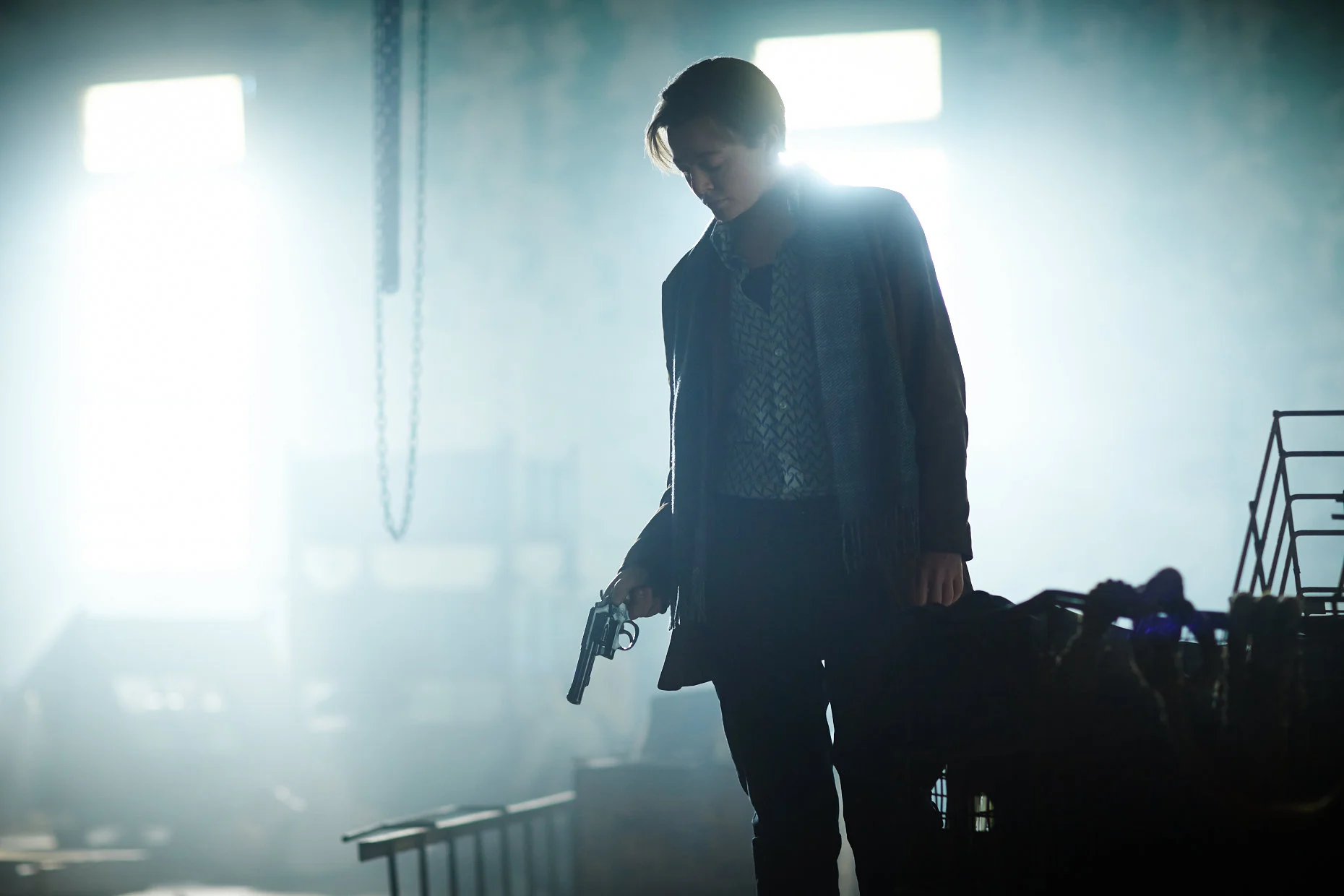 Sarah Snook as John in Predestination .