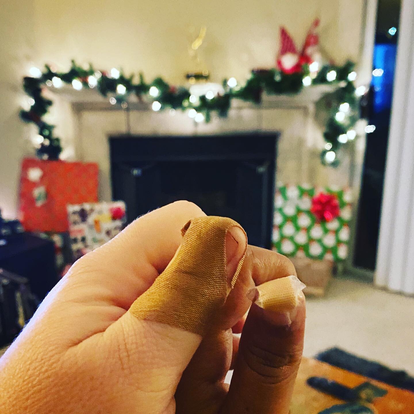 Mariela chopped&nbsp;off the top of her thumb on Monday.&nbsp; I cut off mine on Tuesday! I hope Santa sent us a knife sharpener! 😂 Whew, what a week wrapping up the year, trying to save Xmas,&nbsp;publishing all the things&mdash;and threw in a lil 