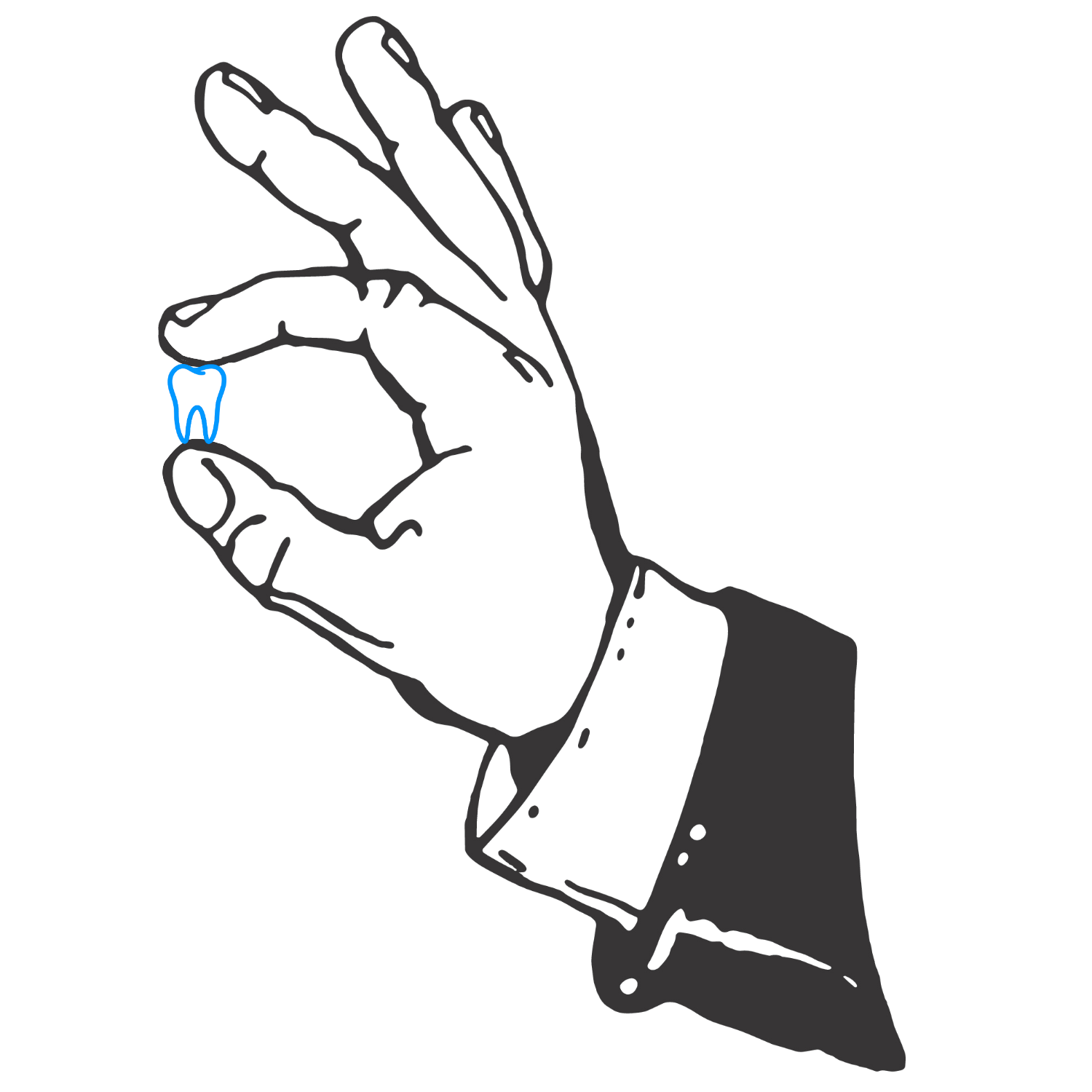 adelaidelaboratories logo with vintage hand holding blue tooth