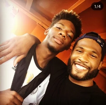 My sons: (L) Bryce, 15; (R) Johari, 23