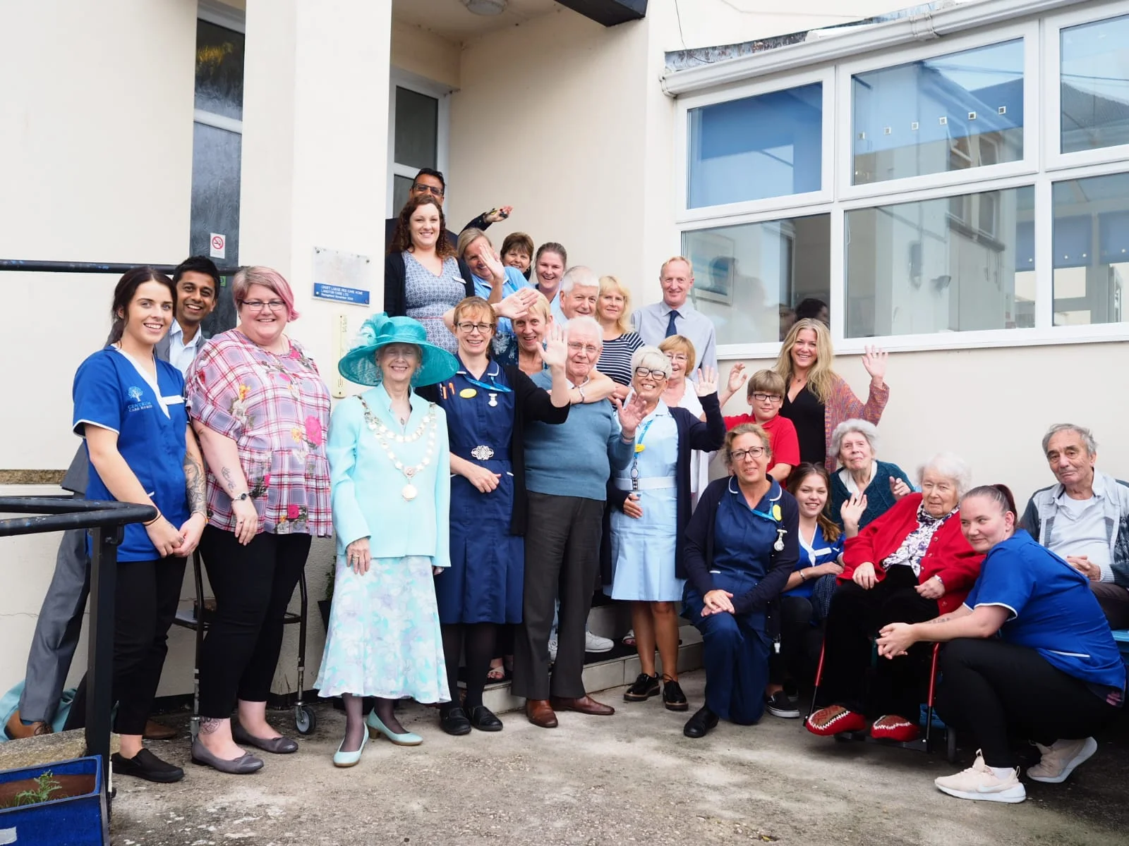 Mayor visits Teignmouth Care Homes, Croft Lodge and The White House