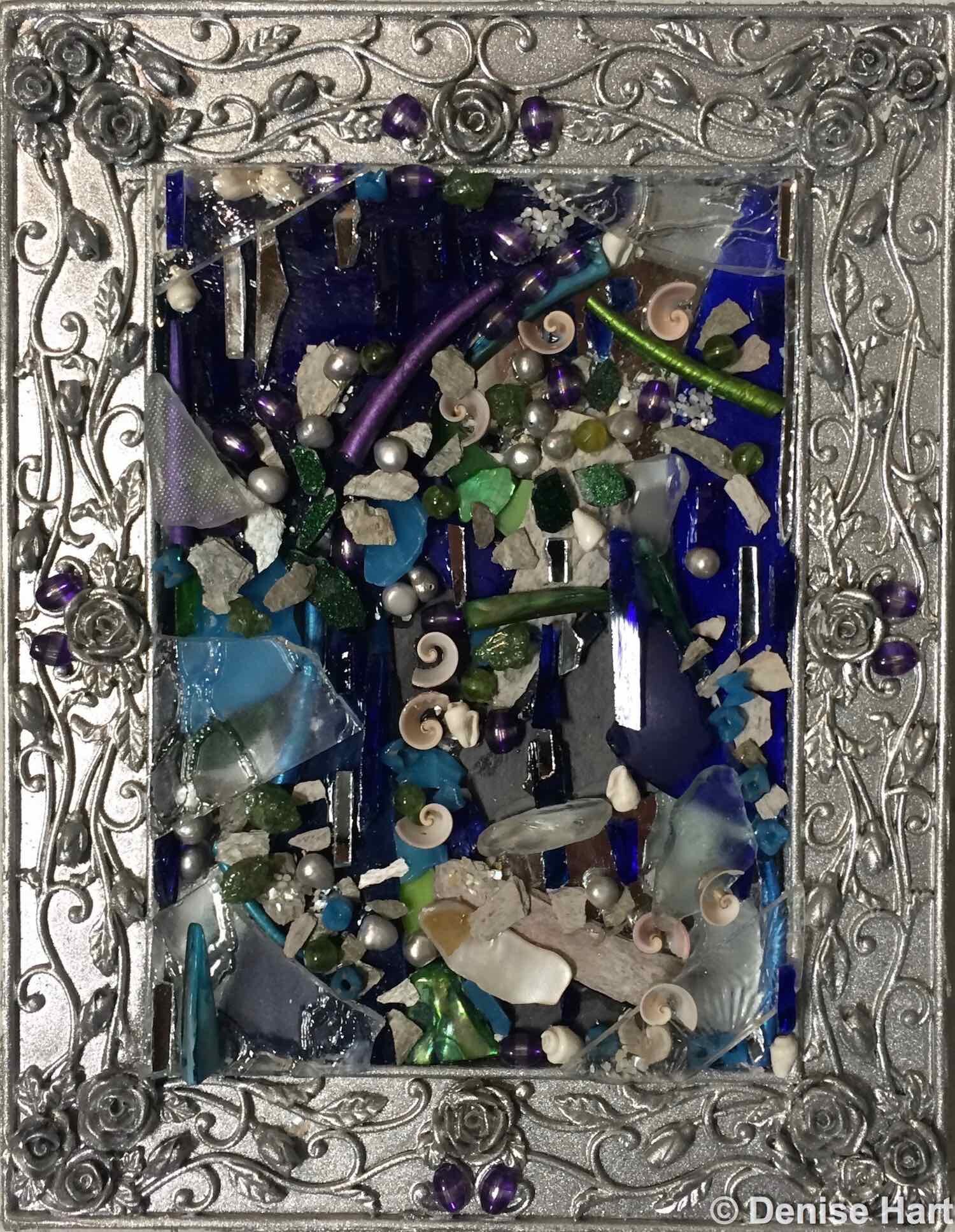 Baroque, glass, shells, mirror