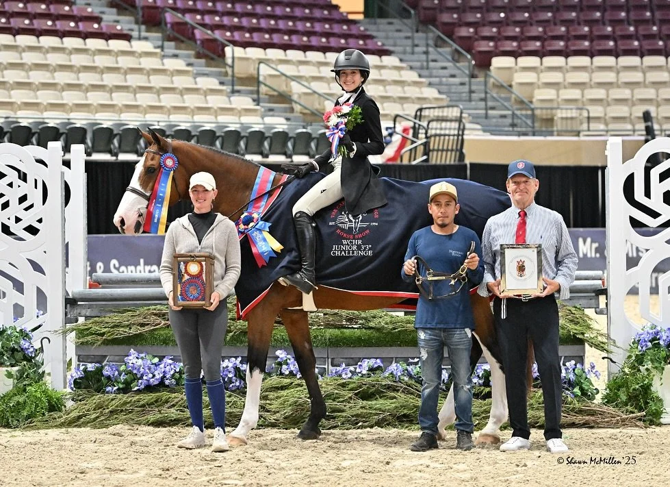 We’re so proud of you @nataliaamccarthy & Positano! 🏆
Ending their great week at @capitalchallengehorseshow on the highest of notes by taking the top spot in the WCHR Junior 3’3 Challenge! Congrats on all your hard work this summer,