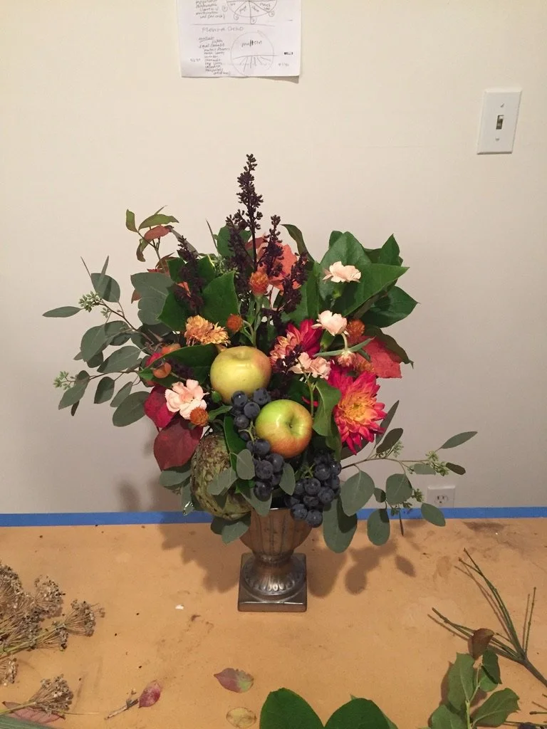 Dutch Still Life floral for Autumn fundraiser event 