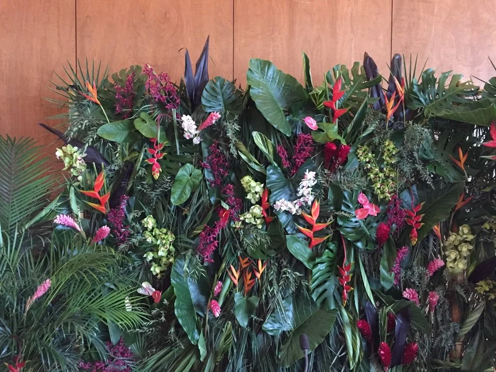 Flower Backdrop wall for PHS Press Conference