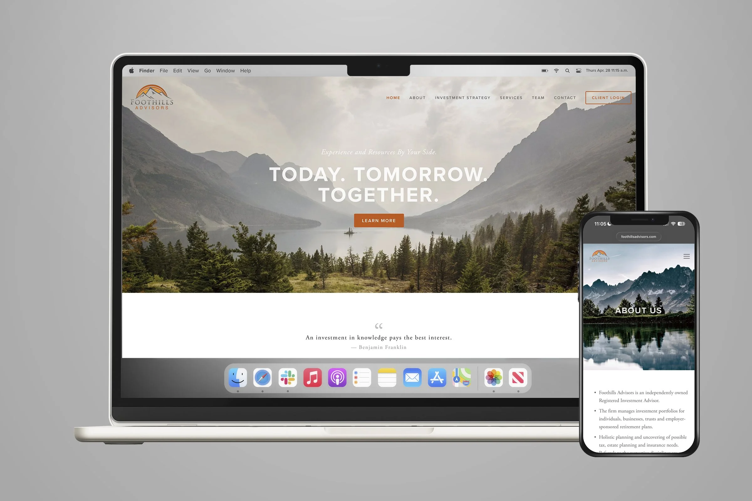 Foothills Advisors - Website | Logo | Branding