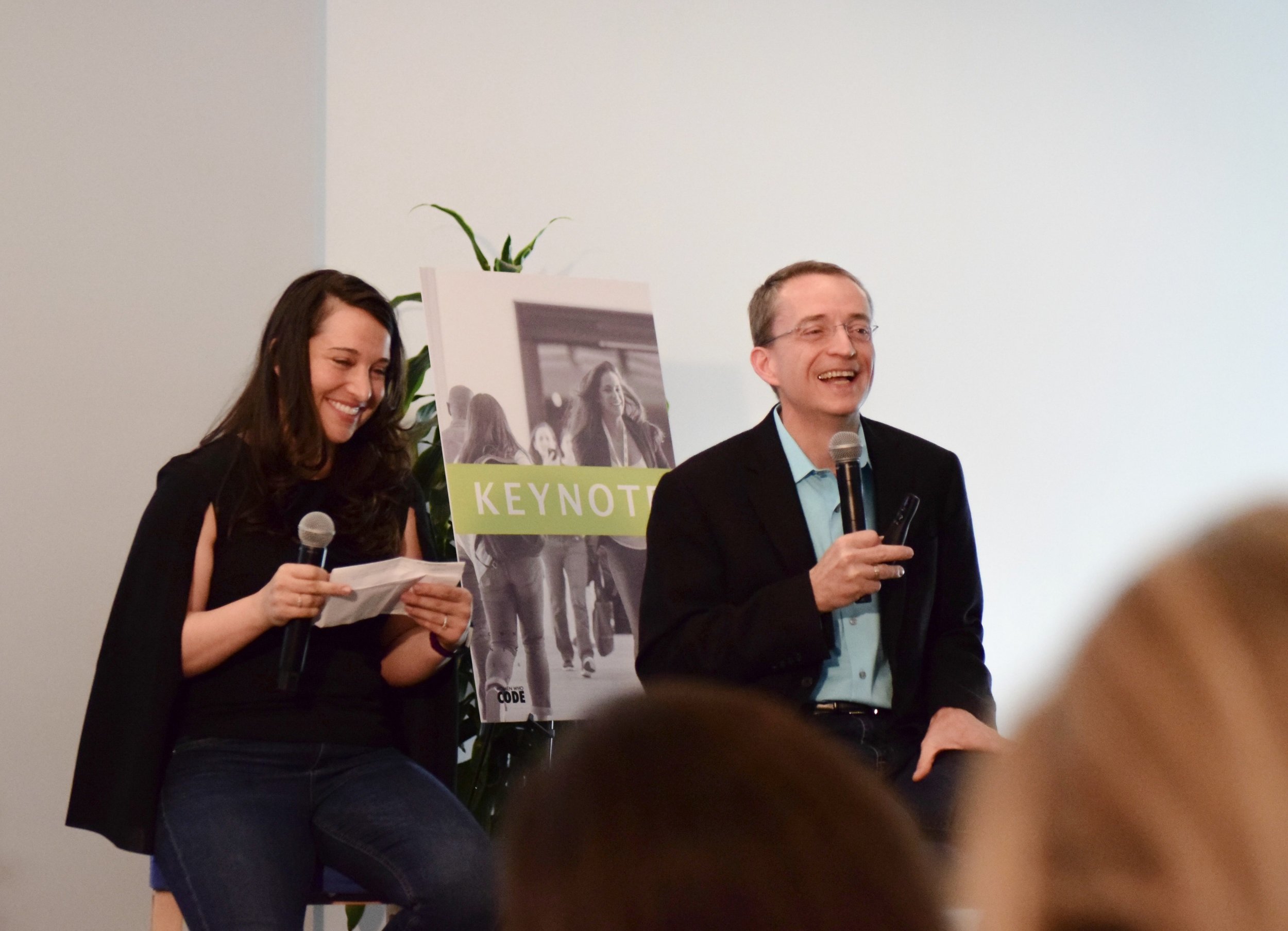 Alaina Percival and Pat Gelsinger (CEO VMware)