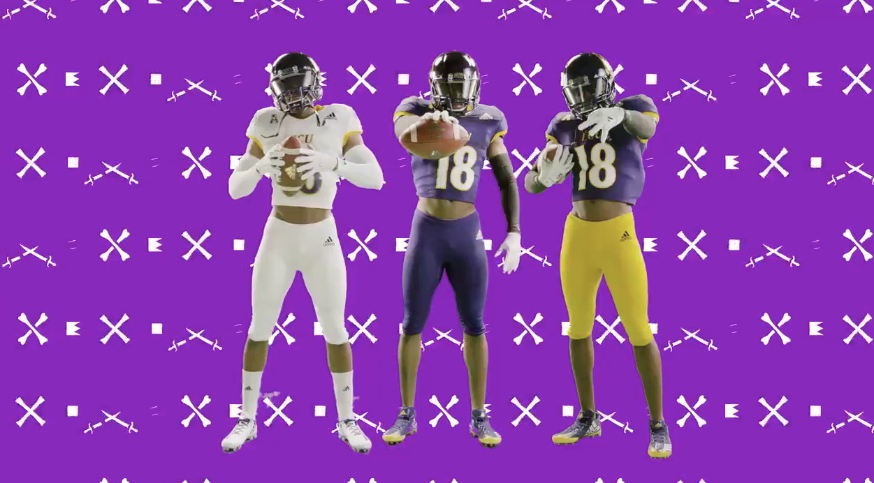 New ECU Pattern & Football Uniforms