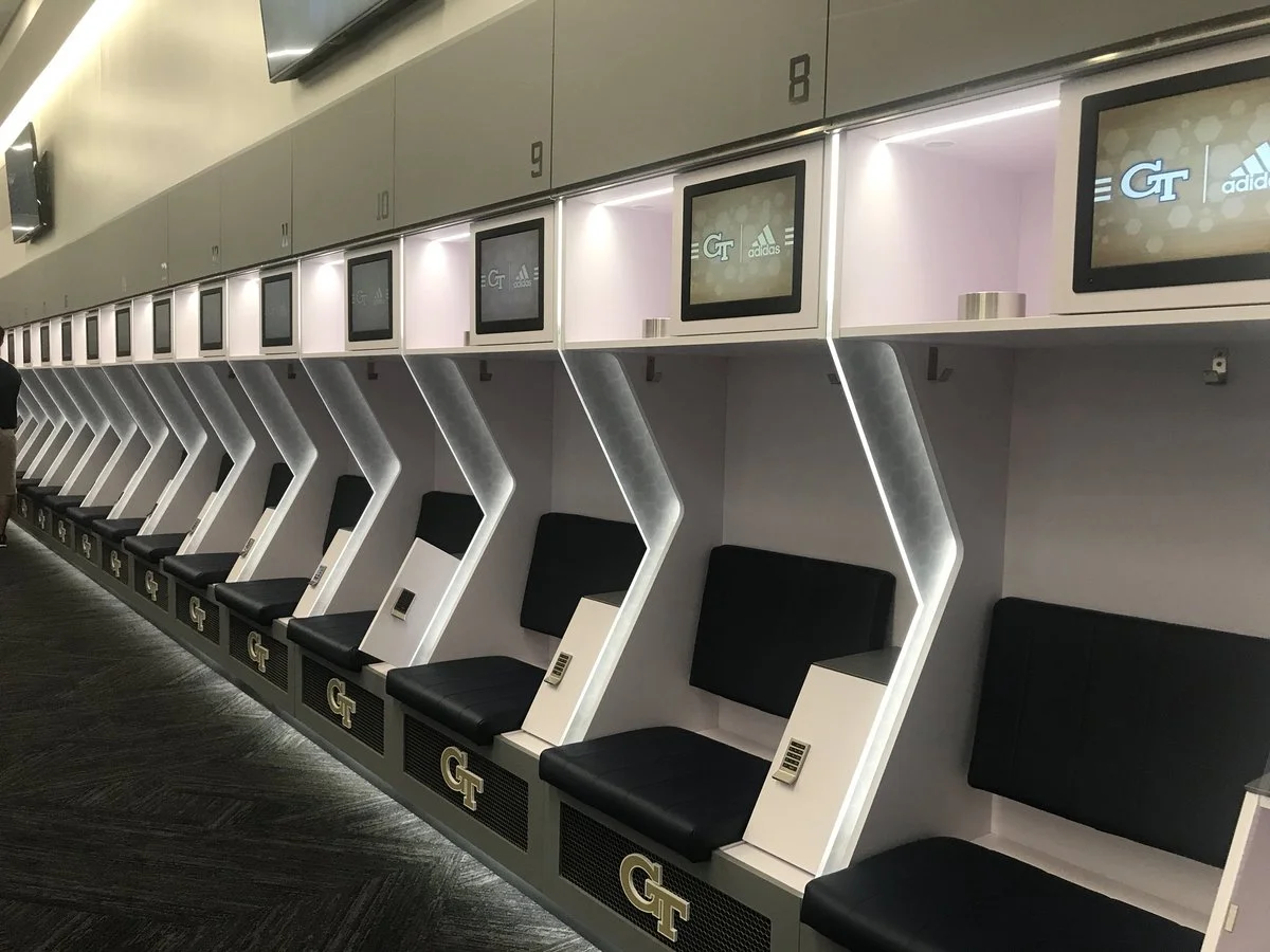 Georgia Tech's New Football Locker Room