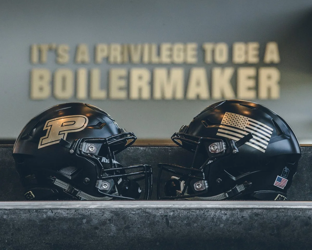 Purdue Salute To Service Helmets