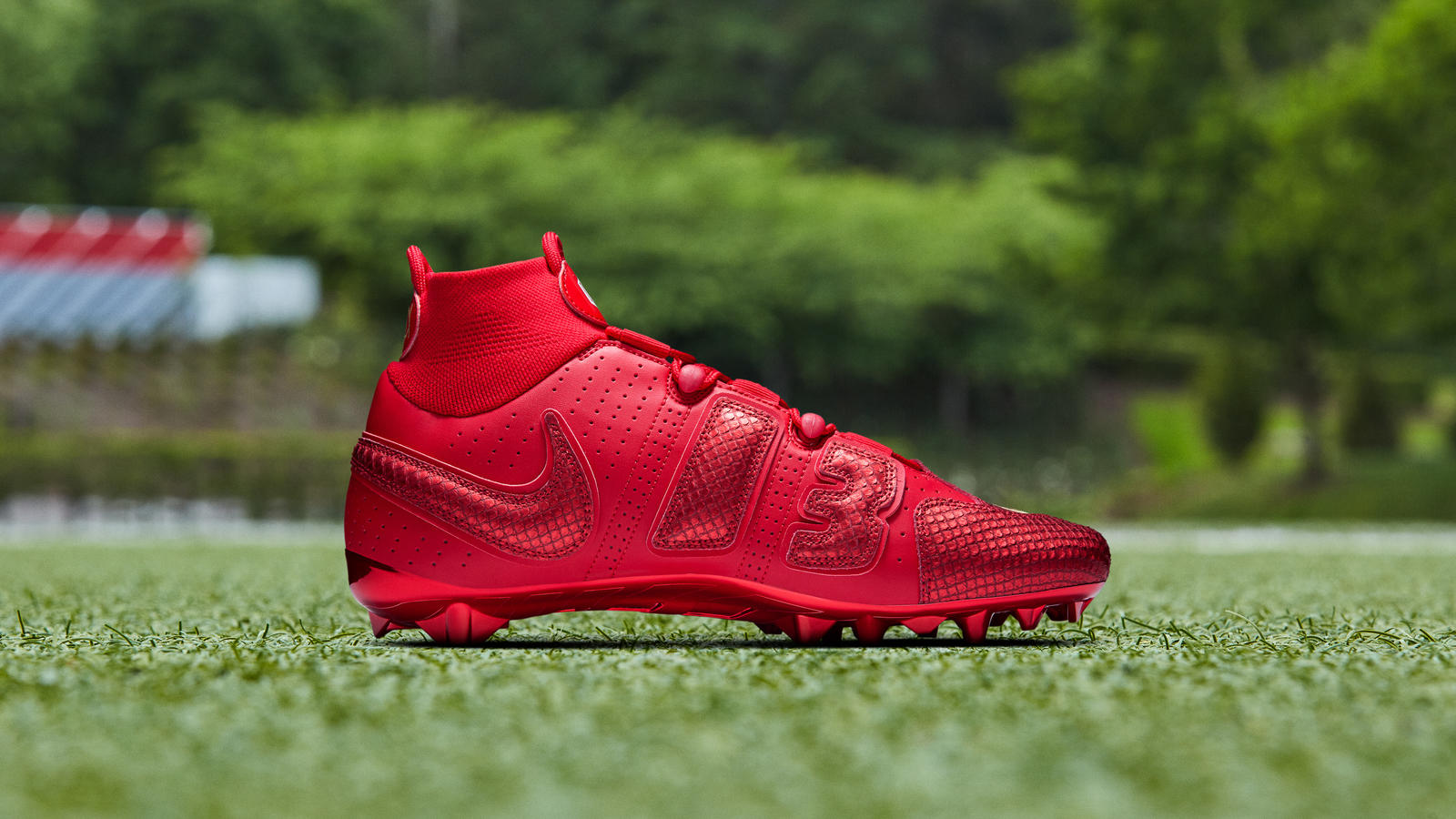 Nike Vapor Untouchable Pro 3 By You Custom Football Cleat in Red