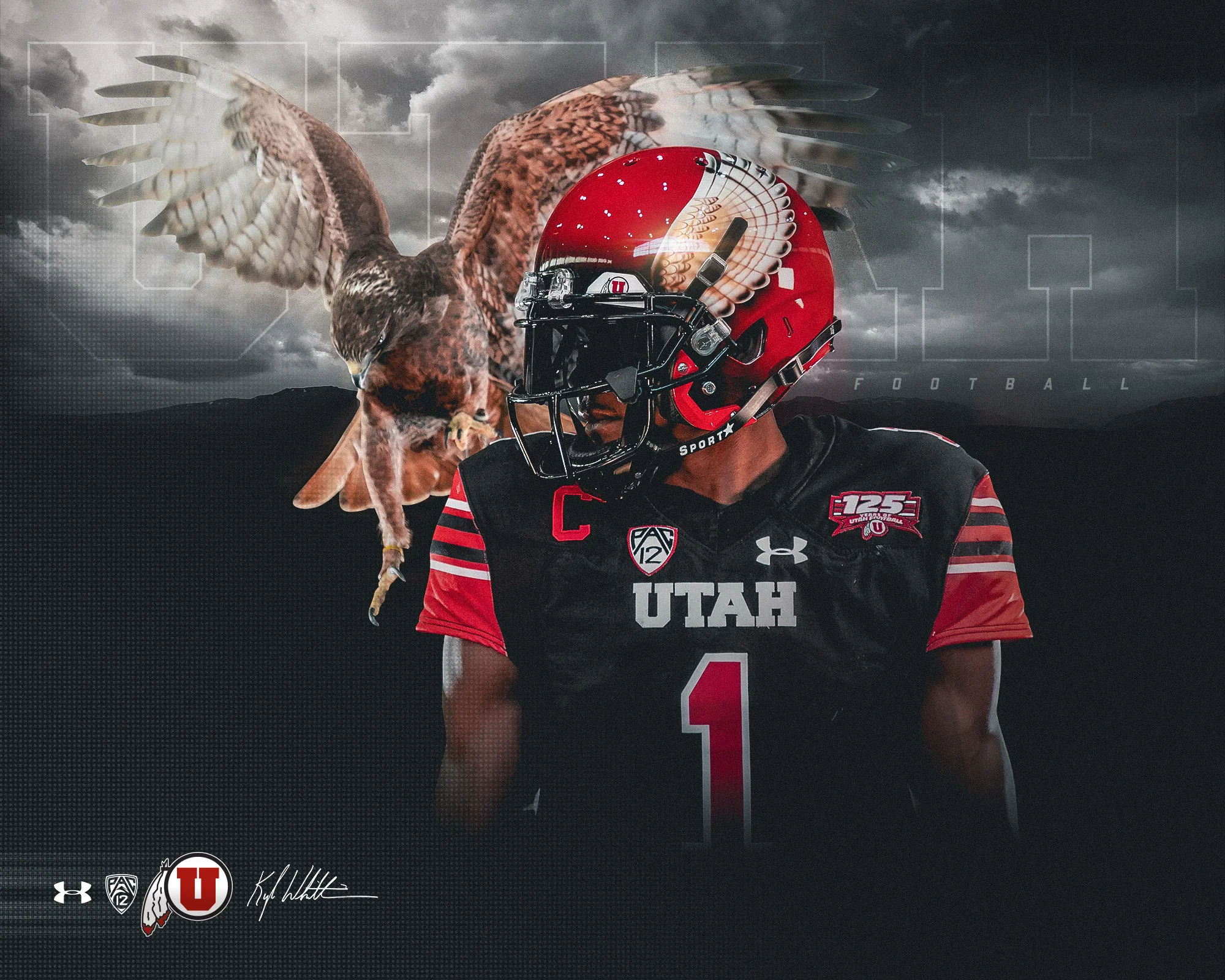 Utah's Hand Painted 'Swoop' Helmets