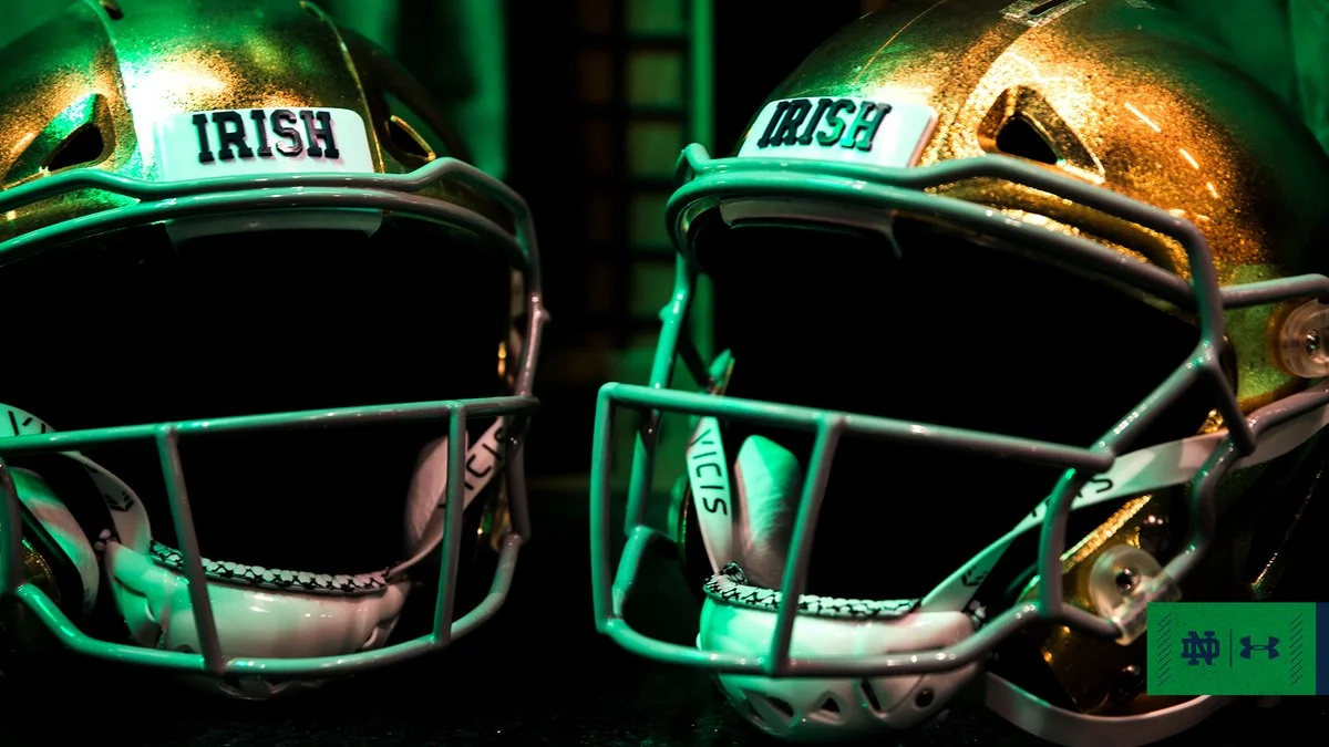notre dame green football jersey