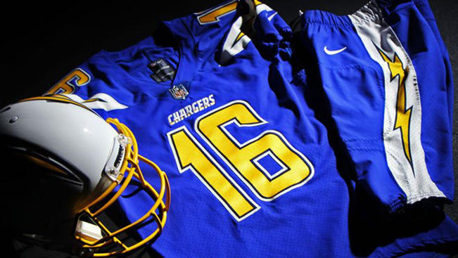 chargers colour rush jersey