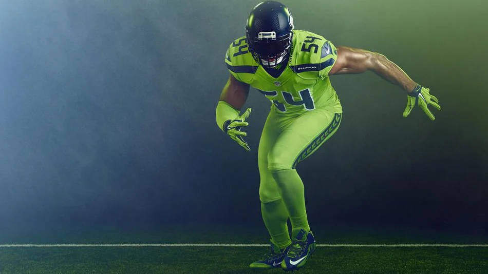 Seahawks Action Green Uniform
