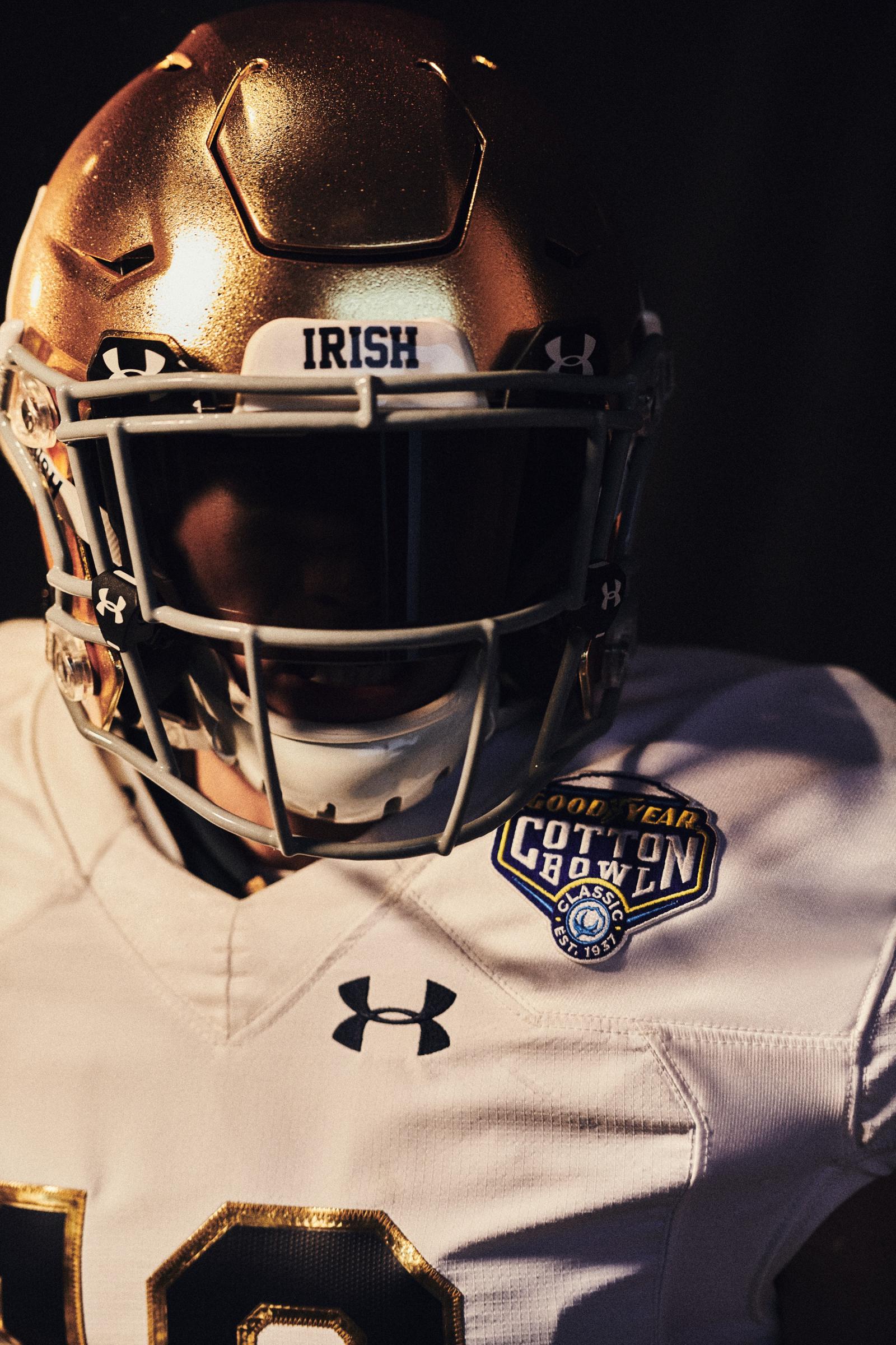 Notre Dame Rush 4 Gold Playoff Uniform Uniswag