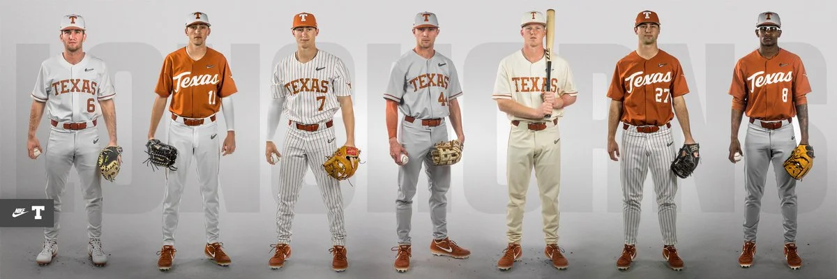 Texas Baseball Uniforms