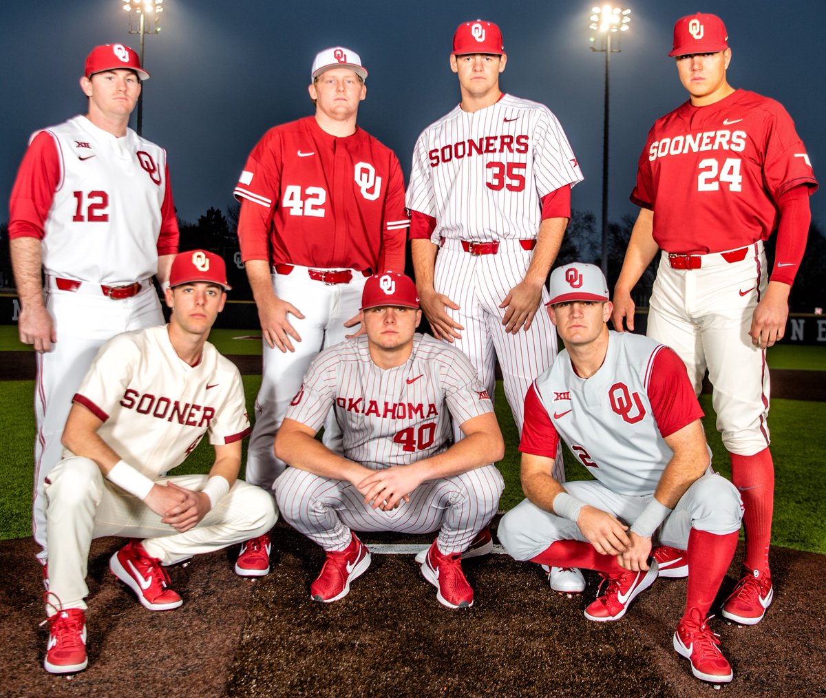 2019 Oklahoma Baseball Uniforms