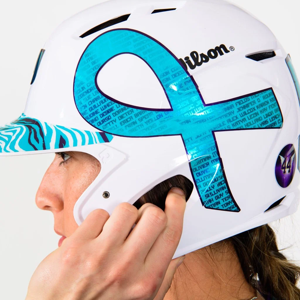 LSU Softball's Strikeout Ovarian Cancer Uniform