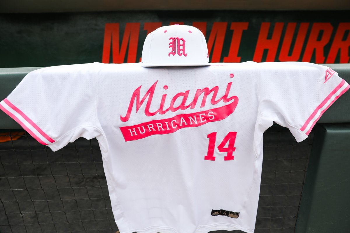 pink miami hurricanes jersey