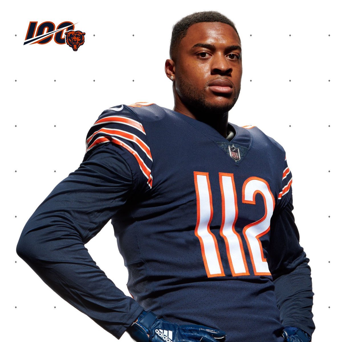 bears triple digit jersey