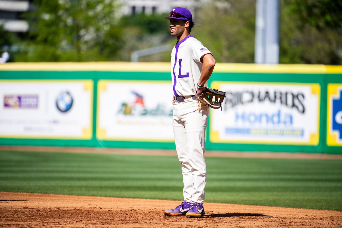 lsu baseball jersey white