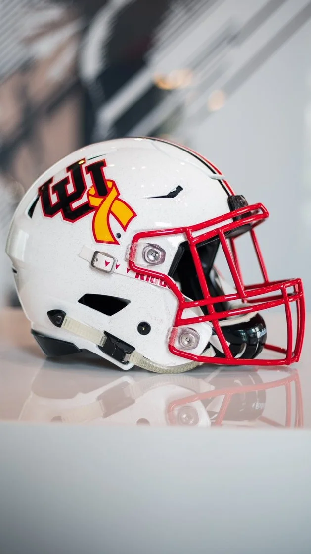 Utah Spring Game Helmets