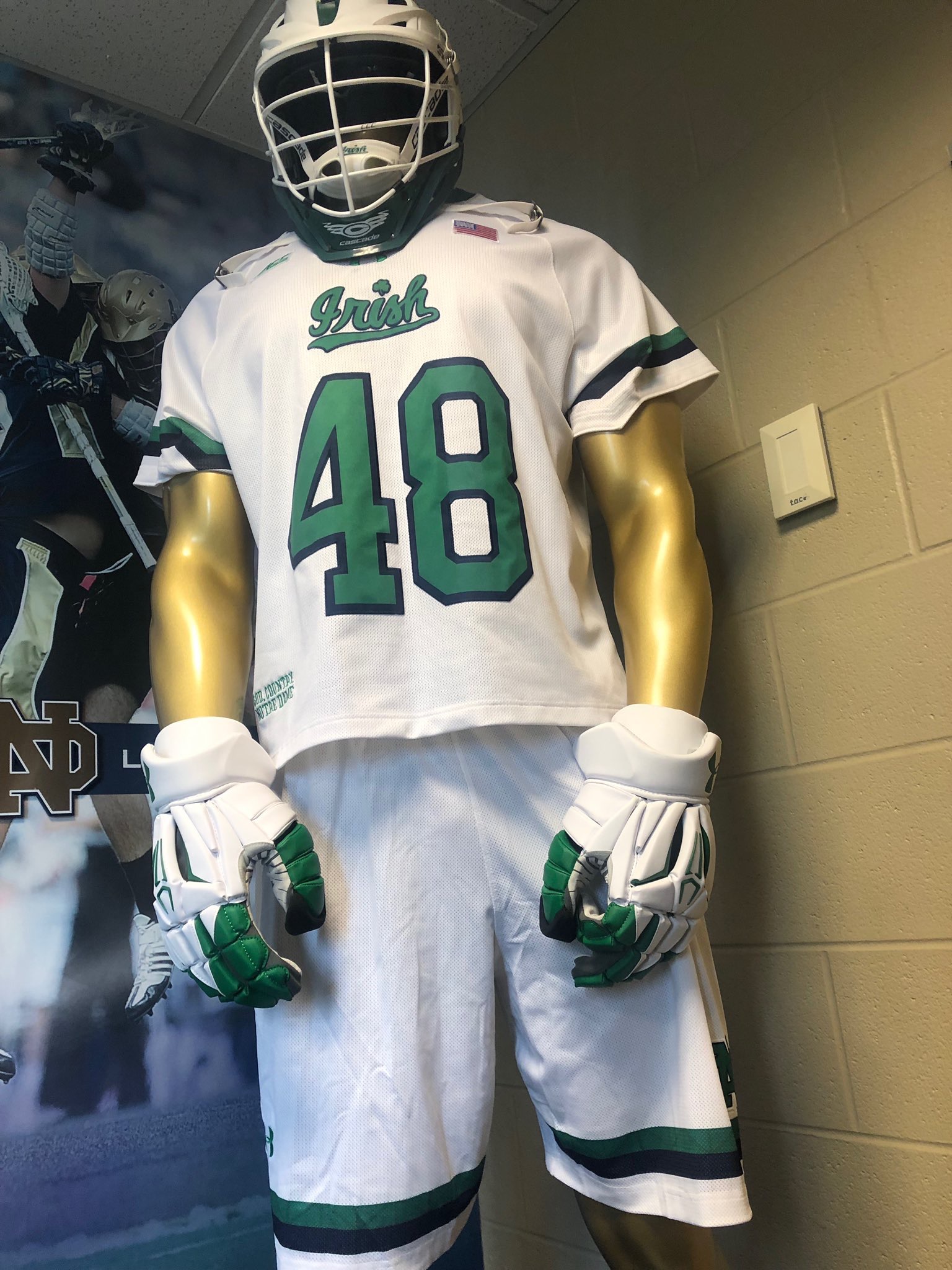 kelly green notre dame jersey