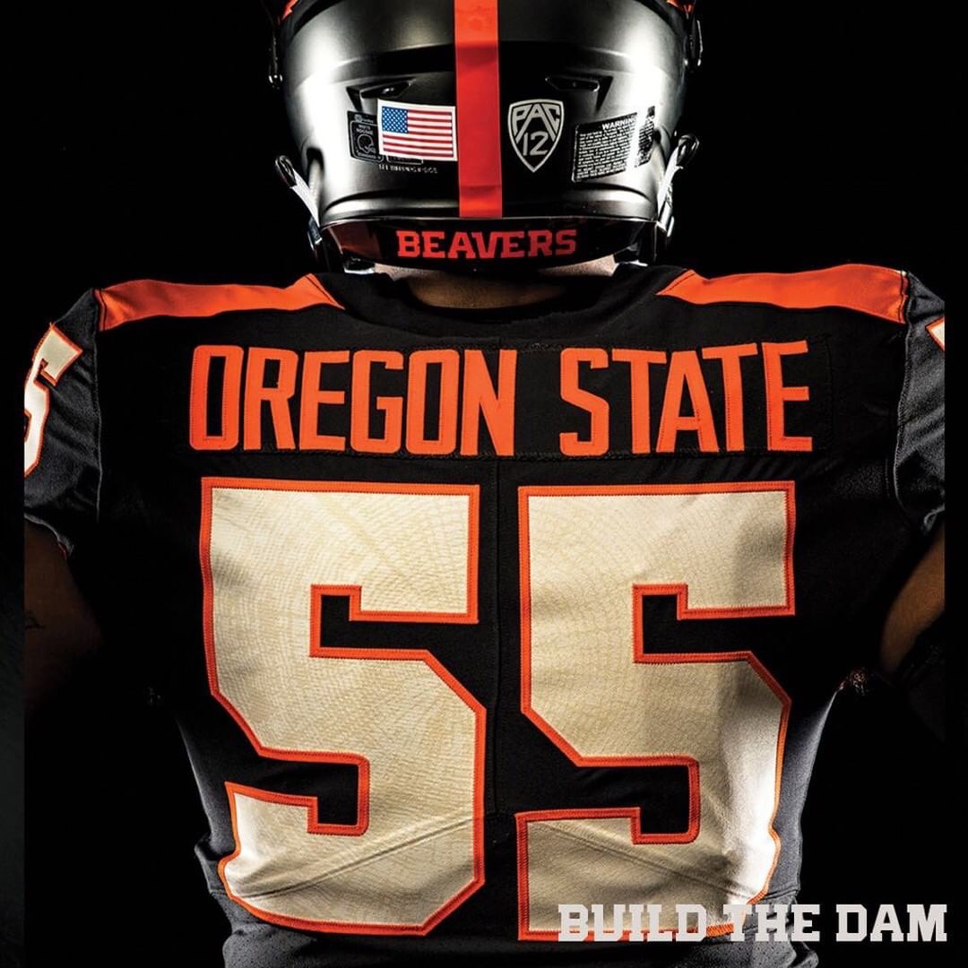 custom oregon state football jersey