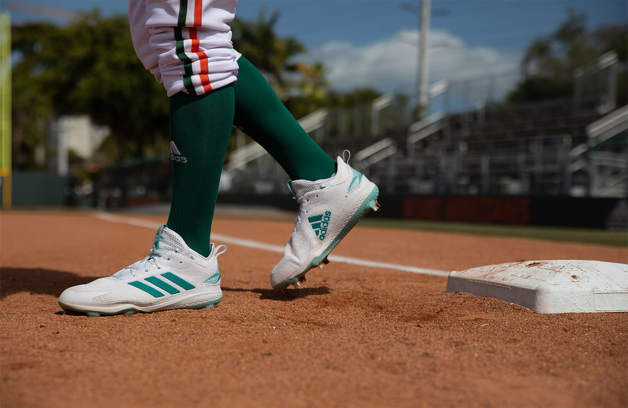adidas baseball cleats green