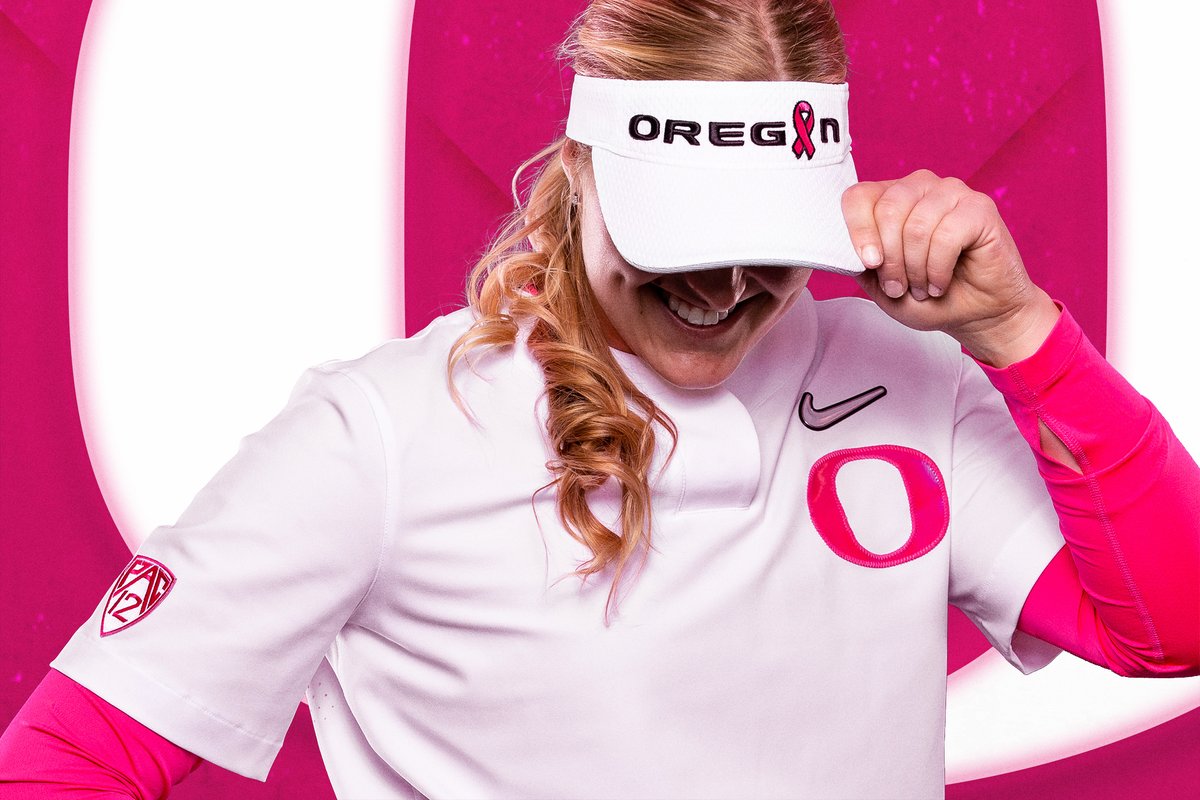 Go Ducks - Powerful in pink. New Oregon Ducks Softball