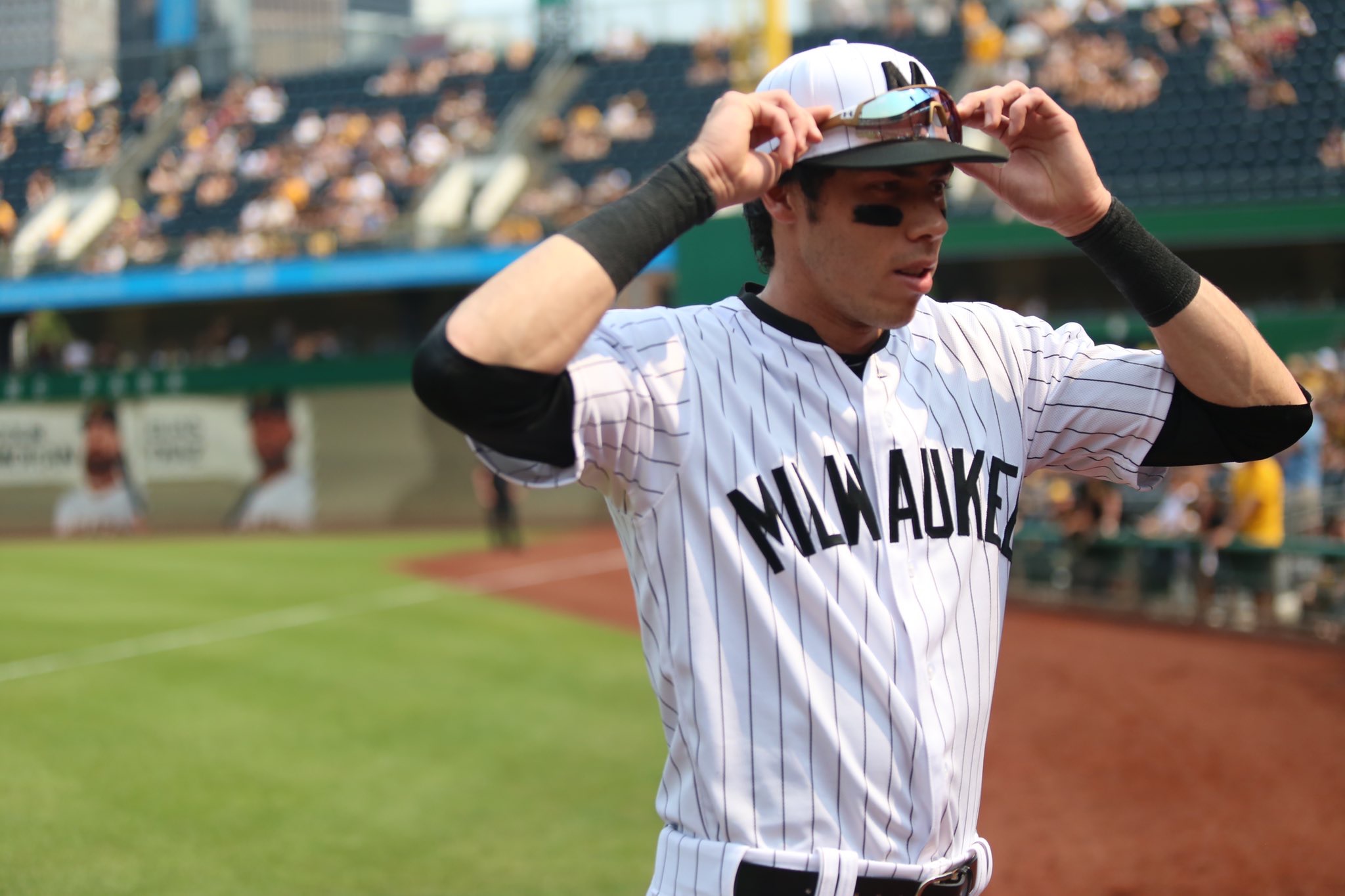 brewers pinstripe jersey