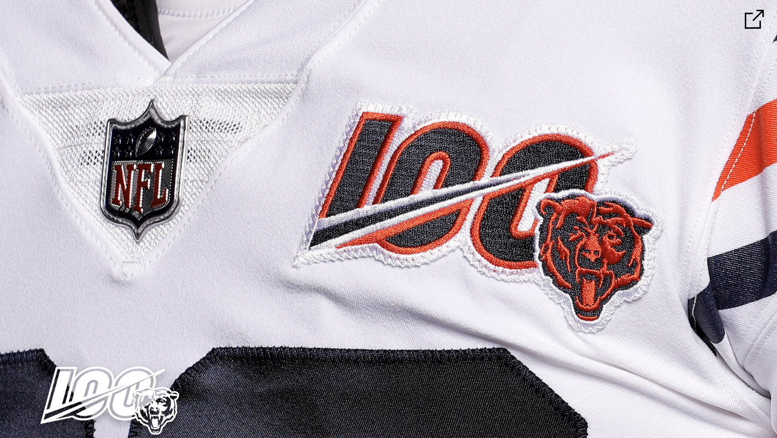 bears 100 jersey