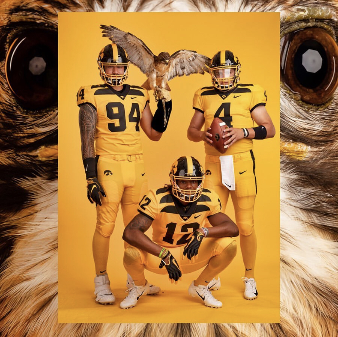 Hawkeyes uniforms: Iowa football team wears special gold 'winged