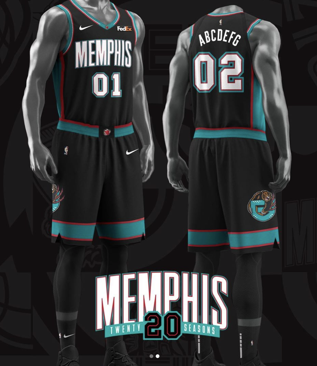 grizzlies new jerseys