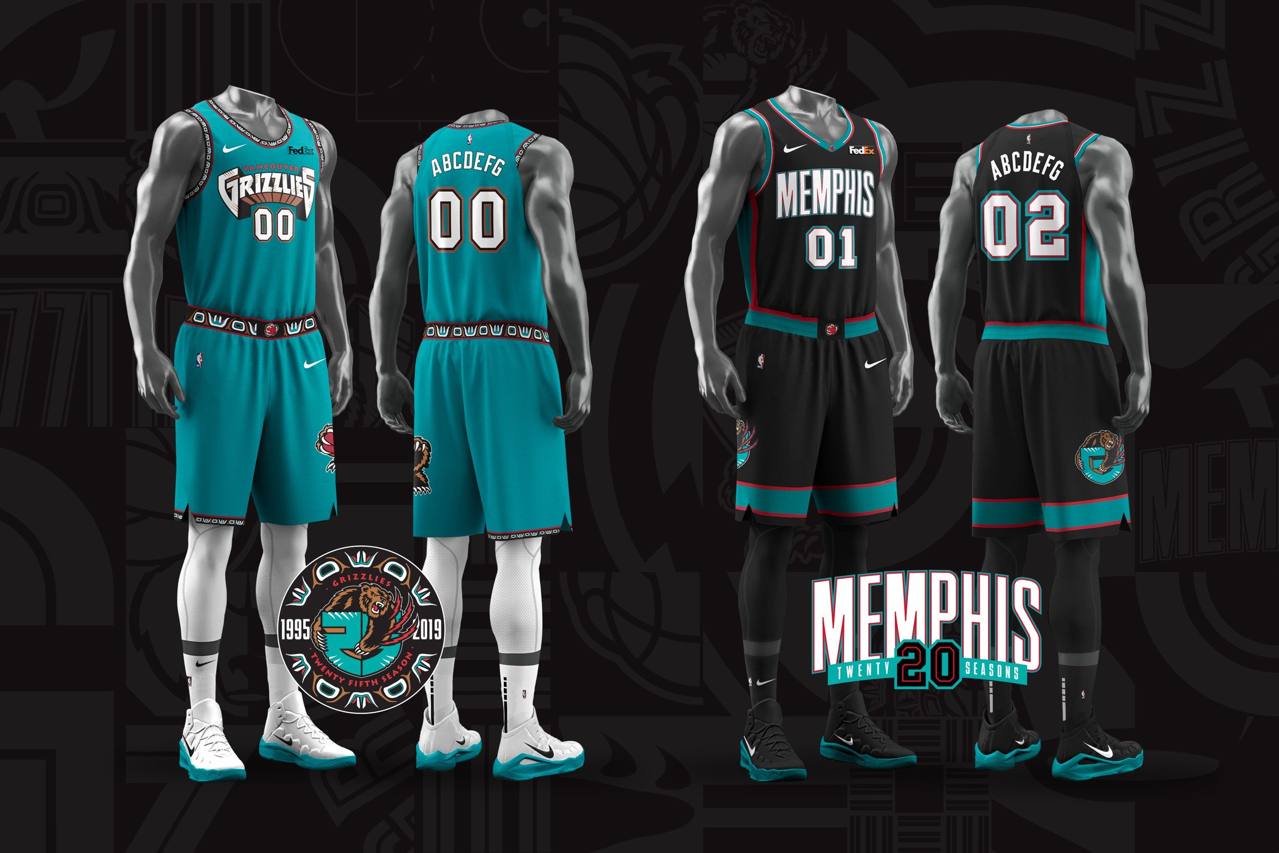 2020-21 Memphis Grizzlies City Edition Uniform — UNISWAG