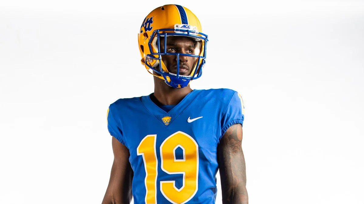 blue and gold football uniforms