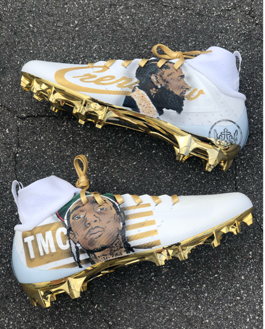 cool custom football cleats